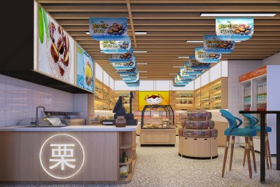 现代零食店3D模型下载